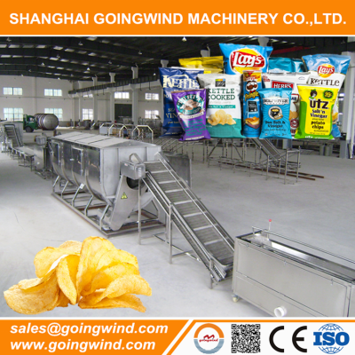 Automatic potato chips factory machines auto potatoes chips production line cheap price for sale