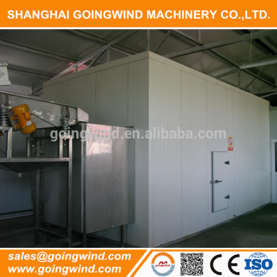 Automatic foods fluidized bed freezer machine IQF fluidized bed tunnel freezing machinery good price for sale