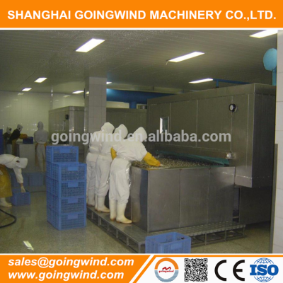 Professional automatic IQF tunnel freezer machine individual frozen food machinery cheap price for sale